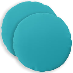 vidaXL Throw Pillow 2 pcs HEERLEN Turquoise Dia. 60 cm Polyester 2