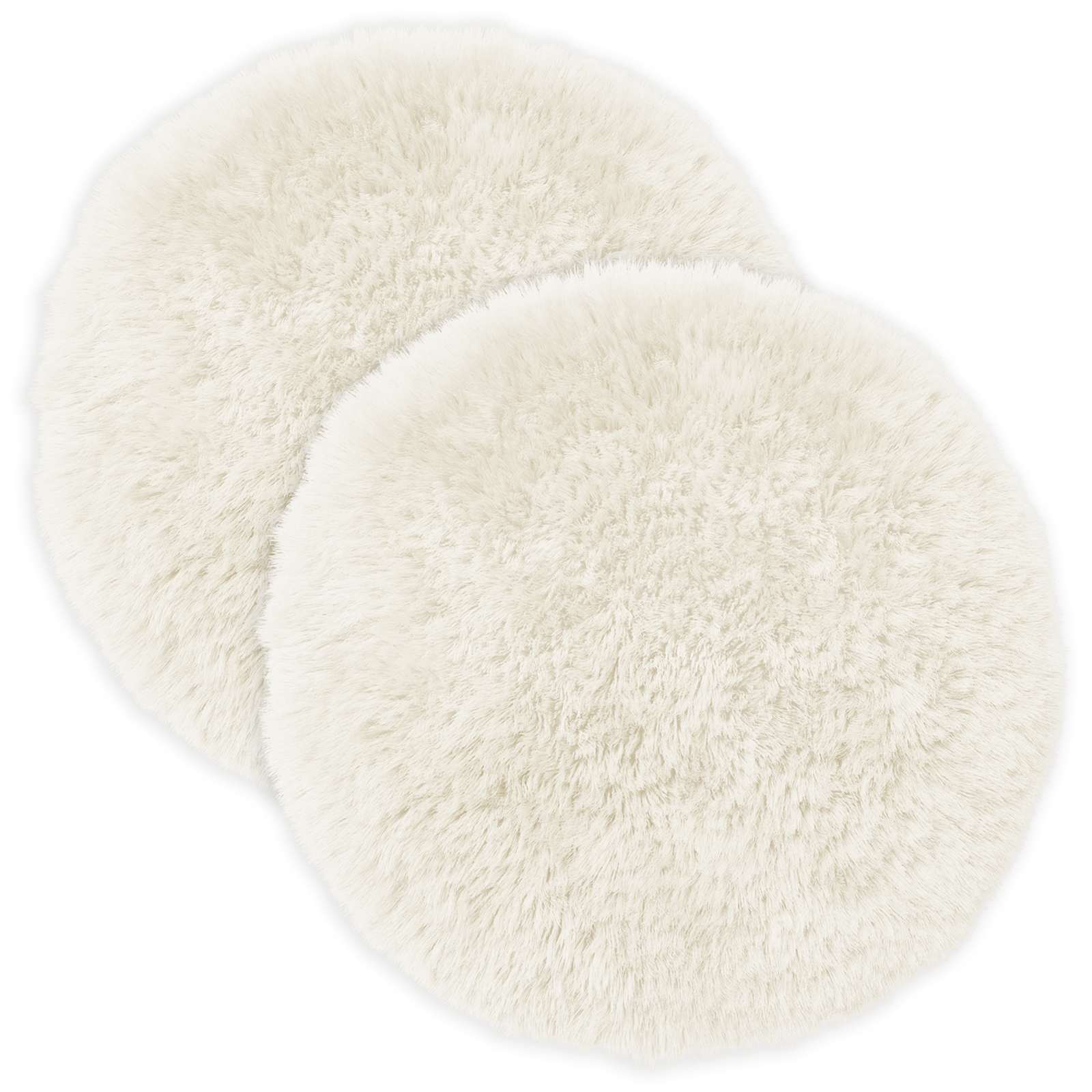 vidaXL Cushion with Pillow HEERLEN 2 pcs White PV Fleece 2