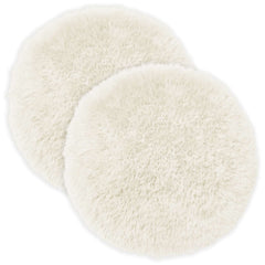 vidaXL Cushion with Pillow HEERLEN 2 pcs White PV Fleece 2