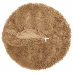 vidaXL Cushion with Pillow HEERLEN 2 pcs Taupe PV Fleece 4
