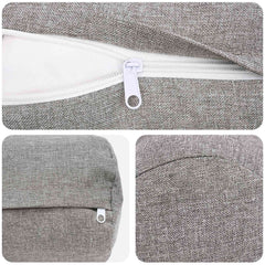 Throw Pillow HEERLEN Fabric 6 pcs Dia. 15 x 40 cm Cloud Grey