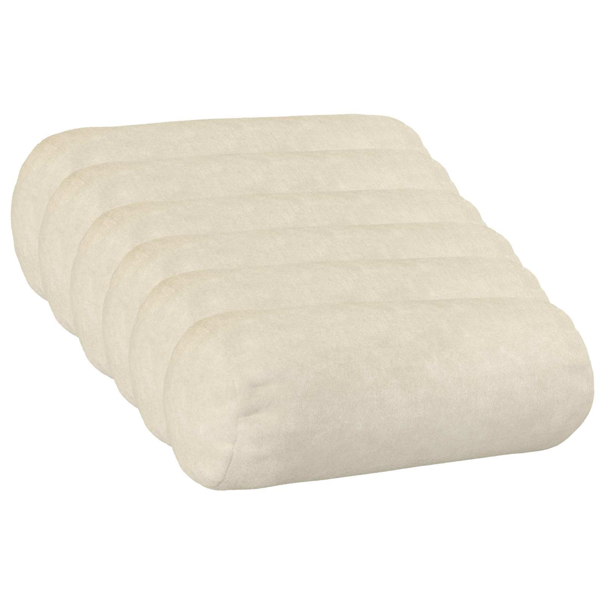 Throw Pillow HEERLEN Microfiber Fleece 6 pcs Cream