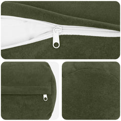 vidaXL Throw Pillow 6 pcs HEERLEN Green Dia. 15 x 40 cm 5