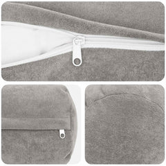 vidaXL Throw Pillow 6 pcs HEERLEN Light Grey Dia. 15 x 40 cm 5