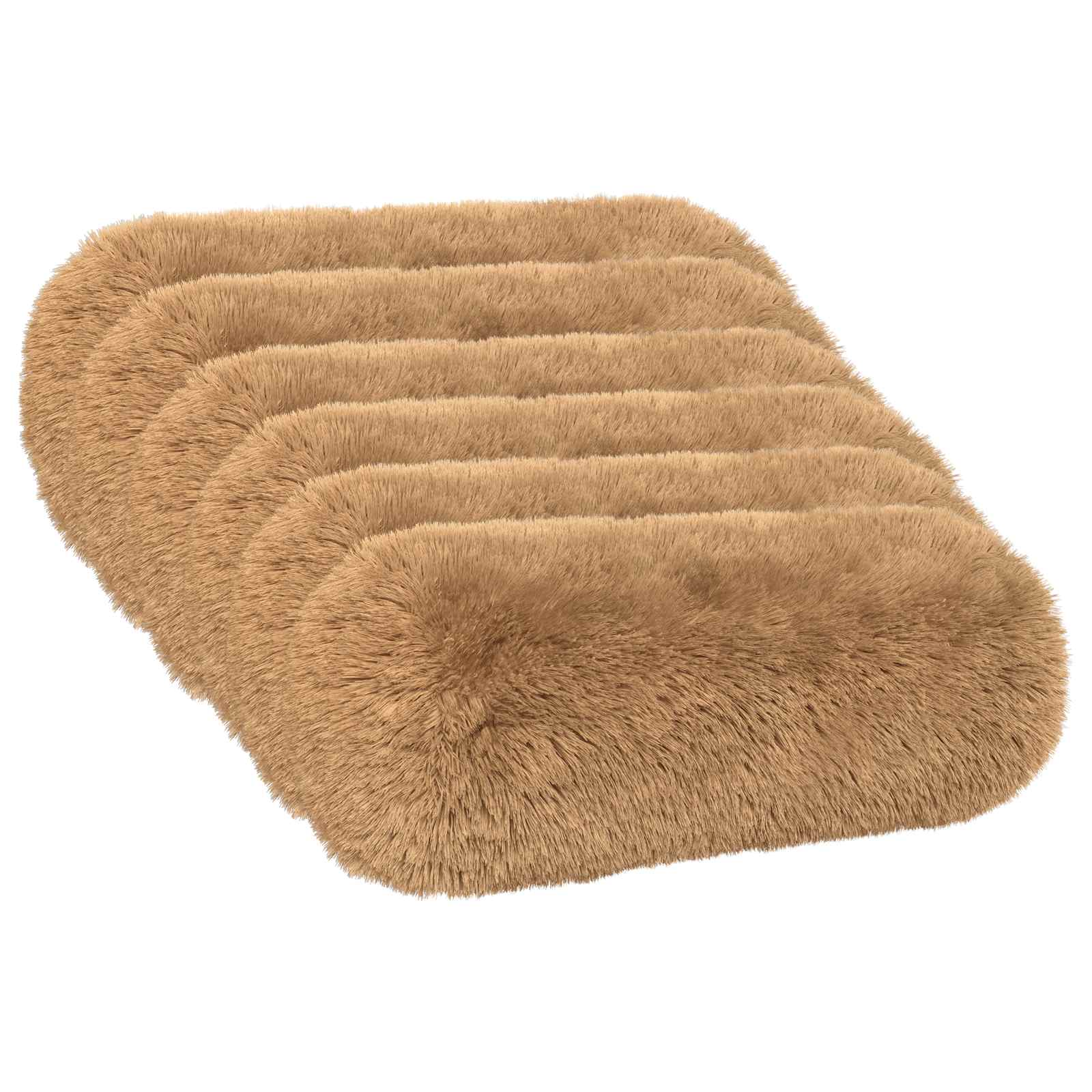 vidaXL Cushion with Pillow HEERLEN 6 pcs Taupe PV Fleece 2