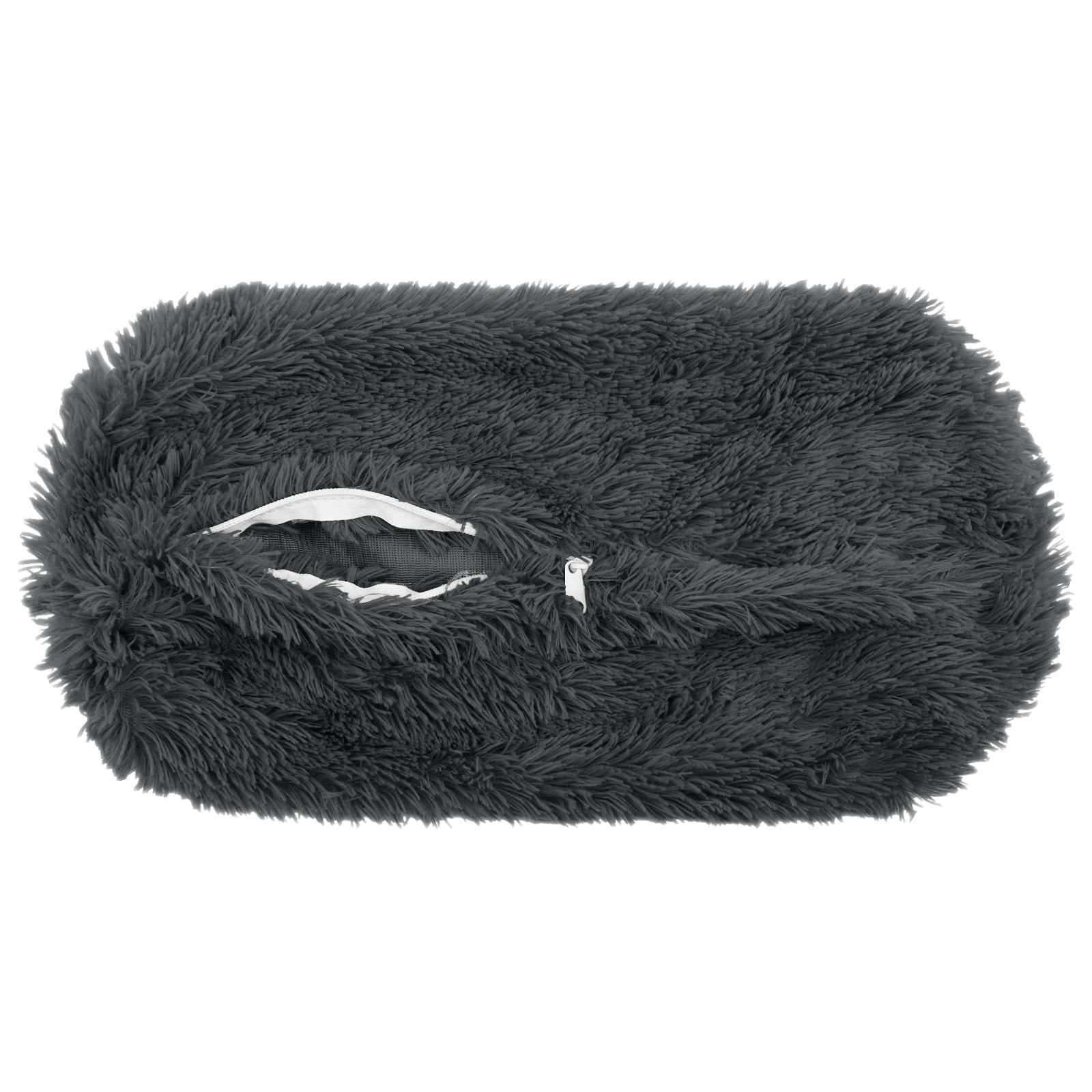 vidaXL Cushion with Pillow HEERLEN 6 pcs Anthracite PV Fleece 5