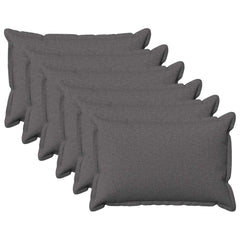 vidaXL Throw Pillow 6 pcs HOUTEN Light Grey 30 x 50 cm Faux Linen 2