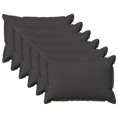 vidaXL Cushion with Pillow HOUTEN 6 pcs Dark Grey Faux Linen 2
