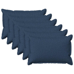 vidaXL Throw Pillow 6 pcs HOUTEN Blue 30 x 50 cm Faux Linen 2