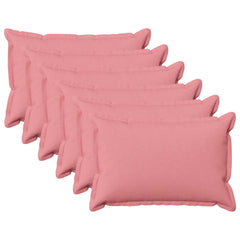 vidaXL Throw Pillow 6 pcs HOUTEN Pink 30 x 50 cm Faux Linen 2