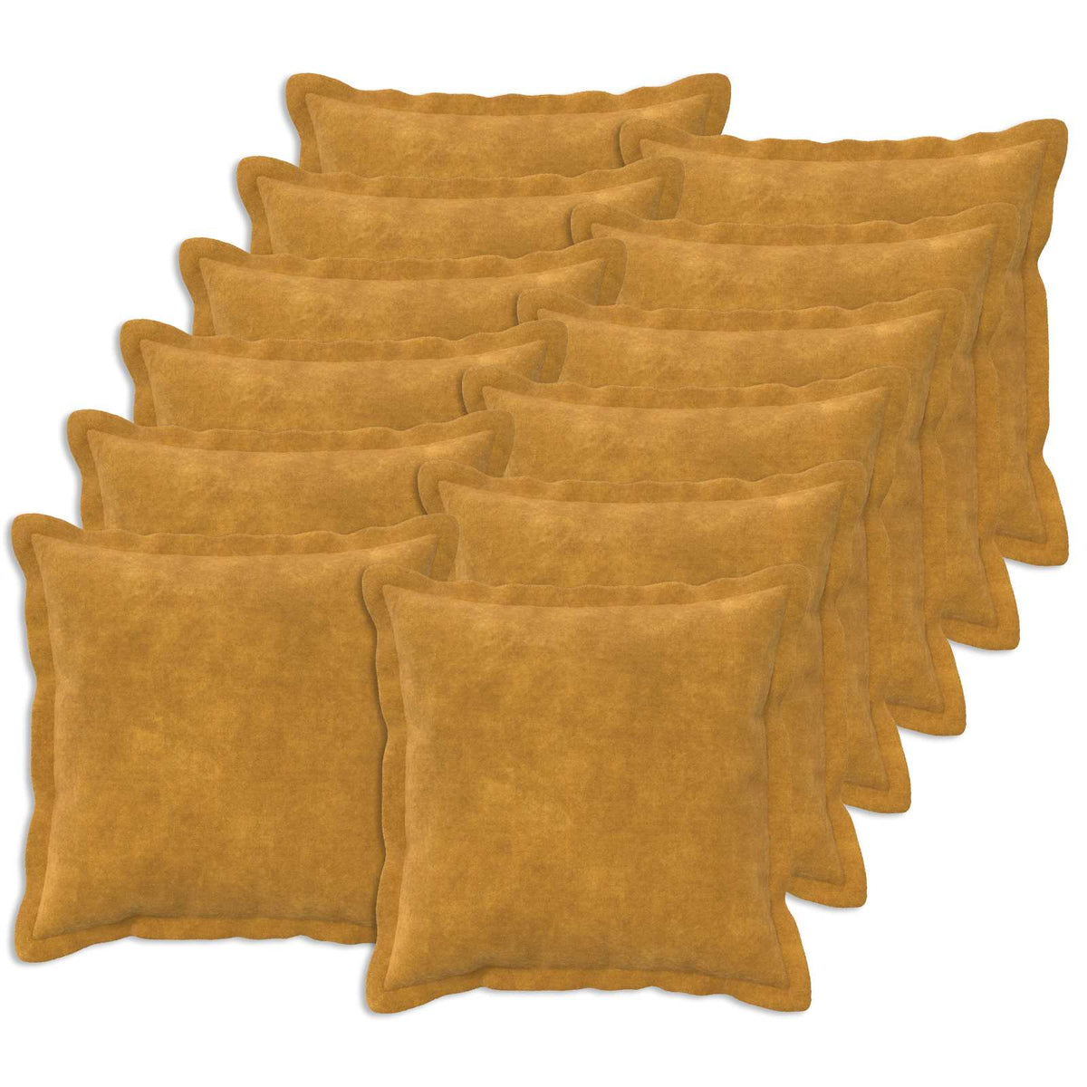 Cushion Pillow HOUTEN Microfiber Fleece Width Yellow