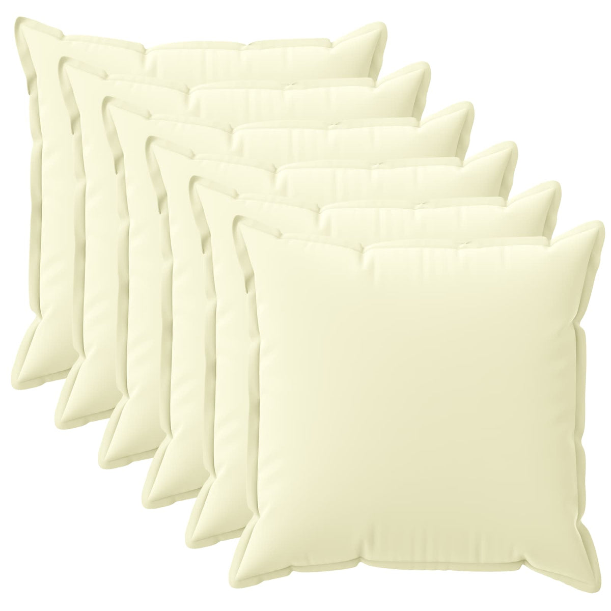 Throw Pillow HOUTEN 40 x 40 cm Polyester 6 pcs Cream