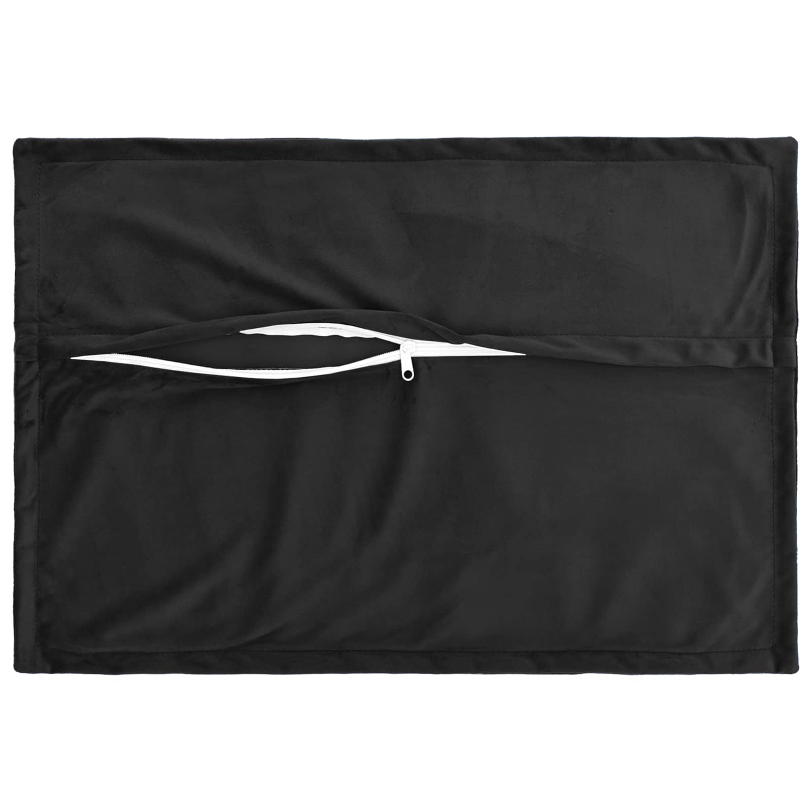 vidaXL Cushion with Pillow HOUTEN 6 pcs Black Velvet 4