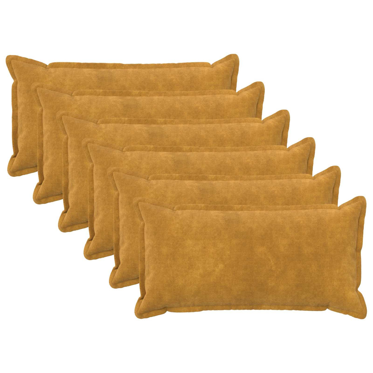 Throw Pillow HOUTEN Microfiber Fleece Yellow