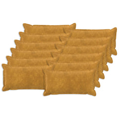 Cushion with Pillow HOUTEN Microfiber Fleece 12 pcs Width 40 cm Yellow 80 cm