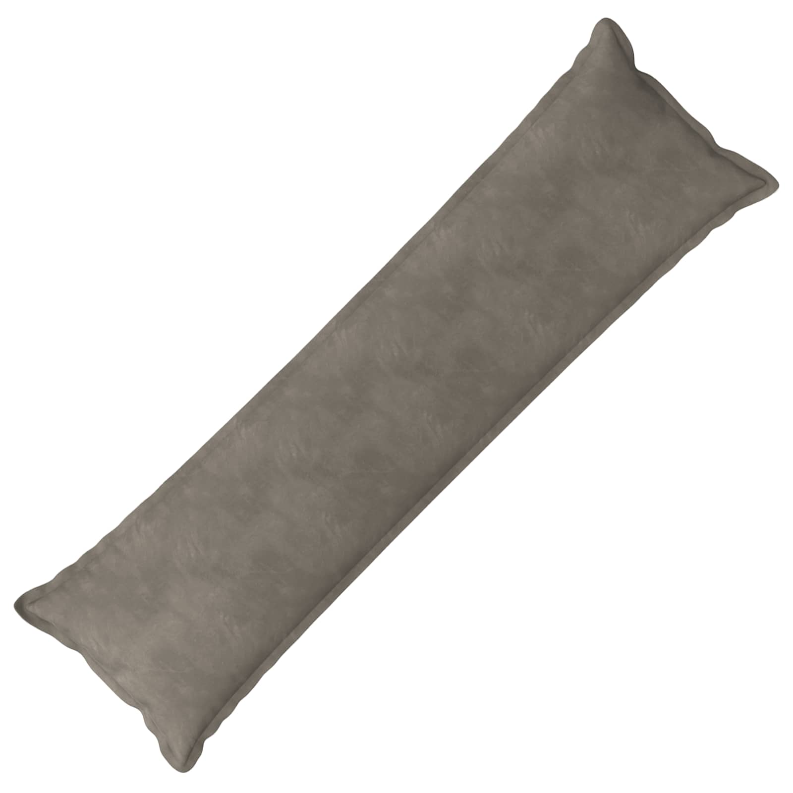 vidaXL Cushion with Pillow HOUTEN Light Grey 40 x 145 cm Velvet 2