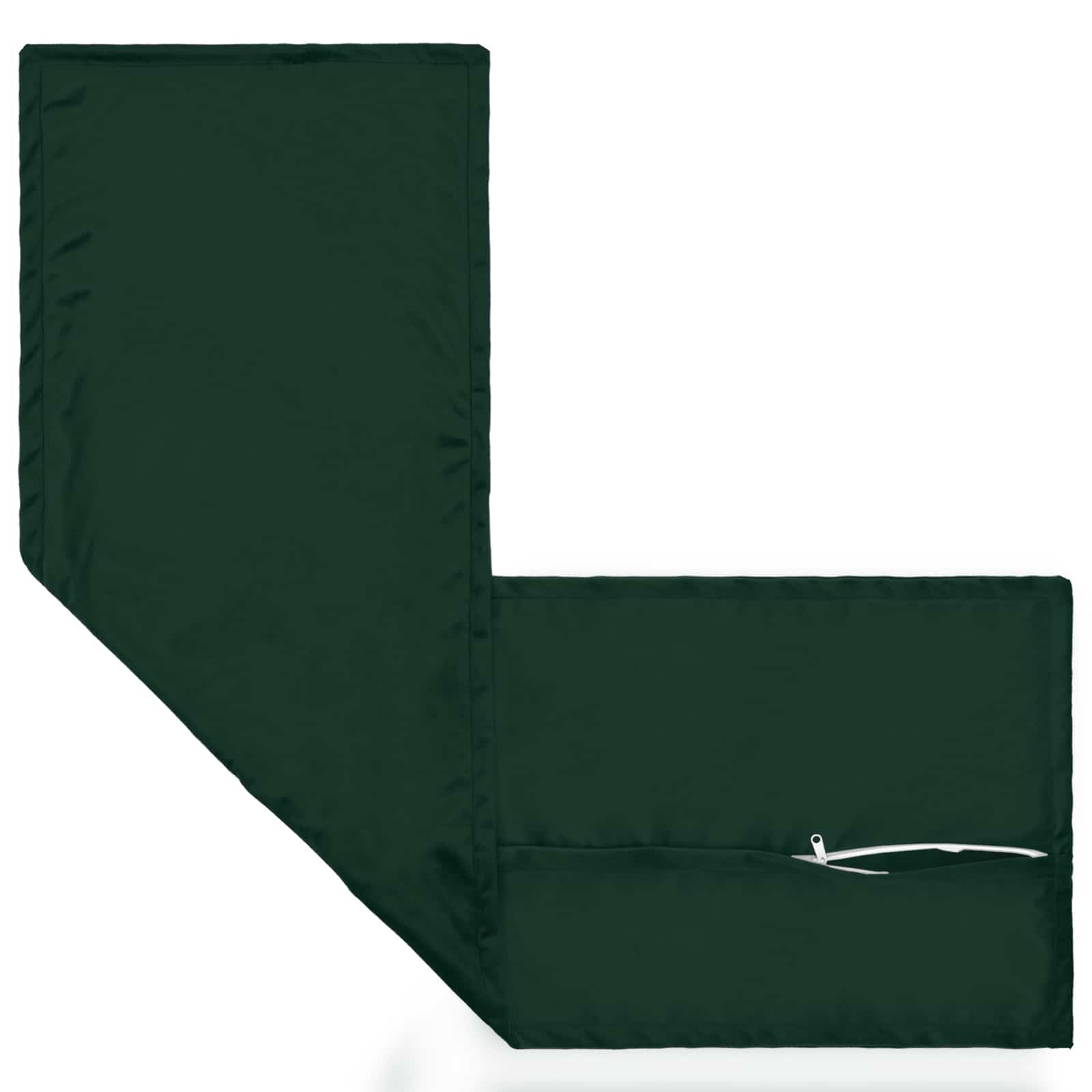 vidaXL Cushion with Pillow HOUTEN Dark Green 40 x 145 cm Velvet 4