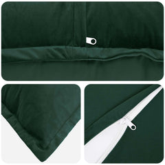 vidaXL Cushion with Pillow HOUTEN 2 pcs Dark Green Velvet 5