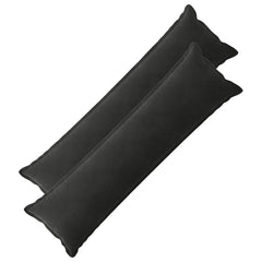 vidaXL Cushion with Pillow HOUTEN 2 pcs Black Velvet 2