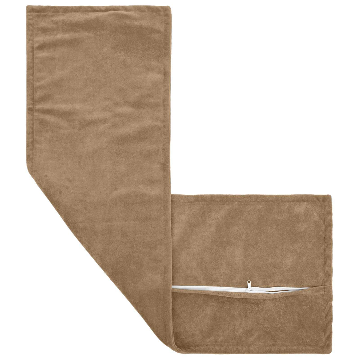 Throw Pillow HOUTEN Taupe Microfiber Fleece, image 3