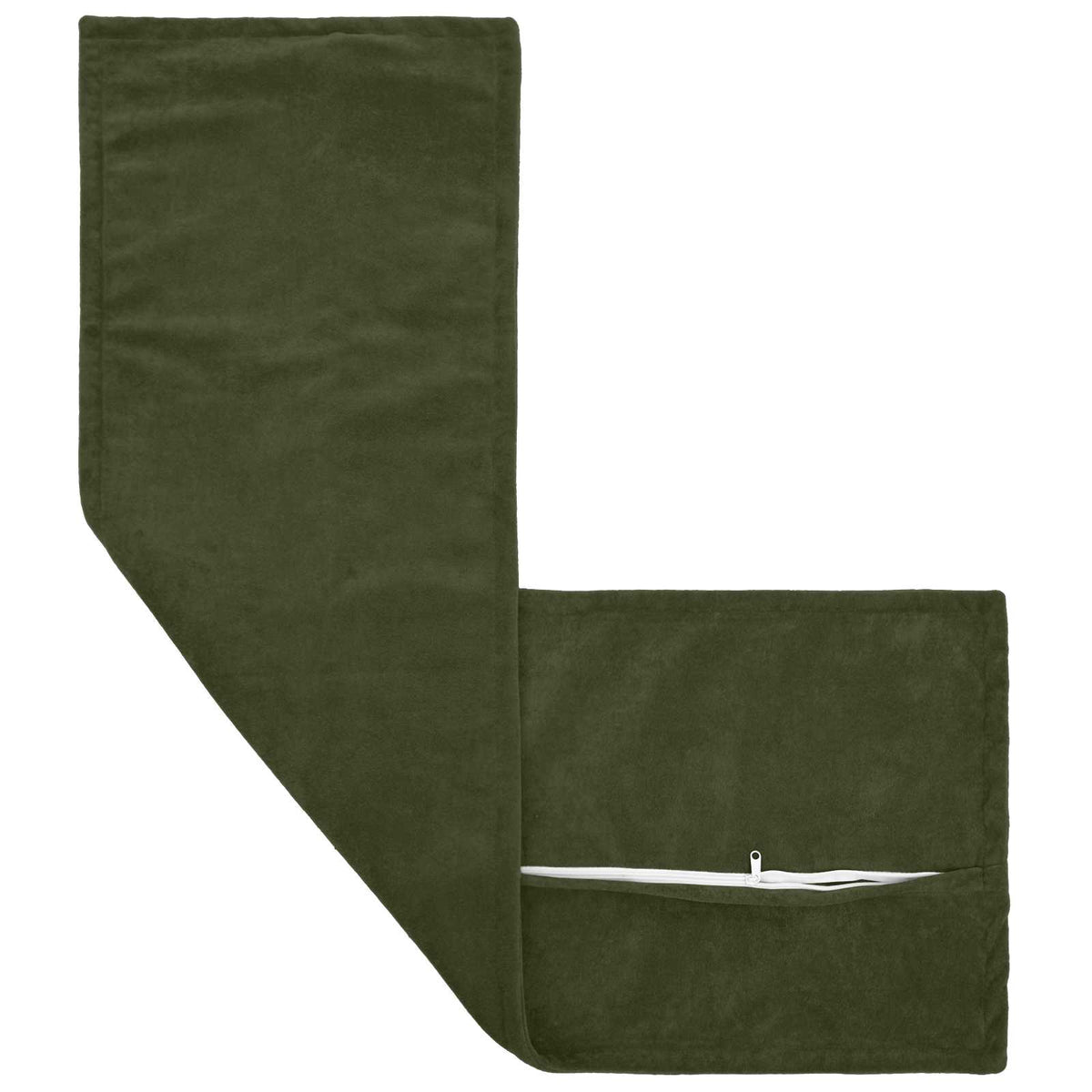 vidaXL Throw Pillow HOUTEN Green 40 x 145 cm Microfiber Fleece 3