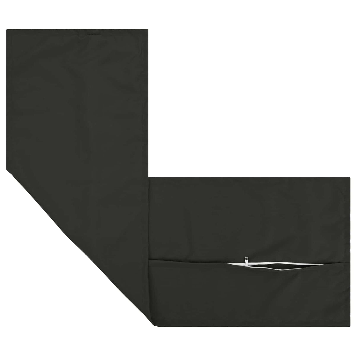 vidaXL Cushion with Pillow HOUTEN Black 40 x 145 cm Polyester 5