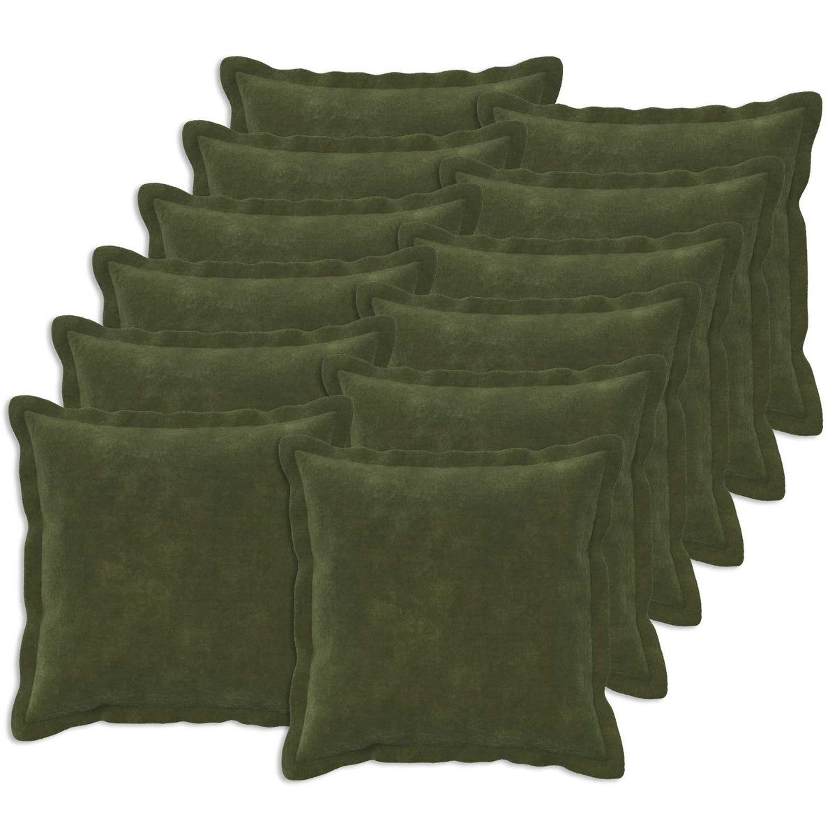 Cushion Pillow HOUTEN Microfiber Fleece Width Green