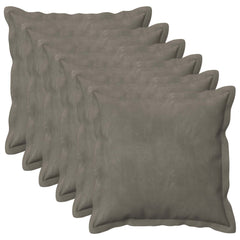 vidaXL Cushion with Pillow HOUTEN 6 pcs Light Grey Velvet 2