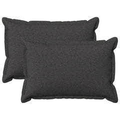 vidaXL Cushion with Pillow HOUTEN 2 pcs Dark Grey Faux Linen 2