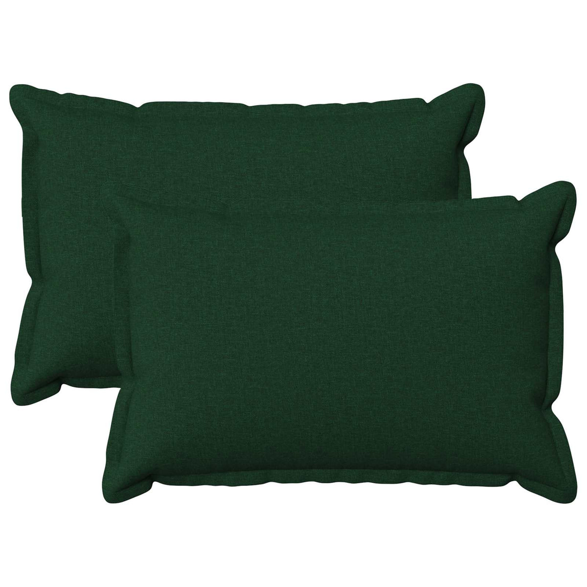 vidaXL Cushion with Pillow HOUTEN 2 pcs Dark Green Faux Linen 2