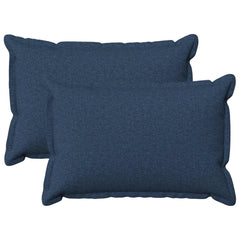 vidaXL Cushion with Pillow HOUTEN 2 pcs Blue Faux Linen 2