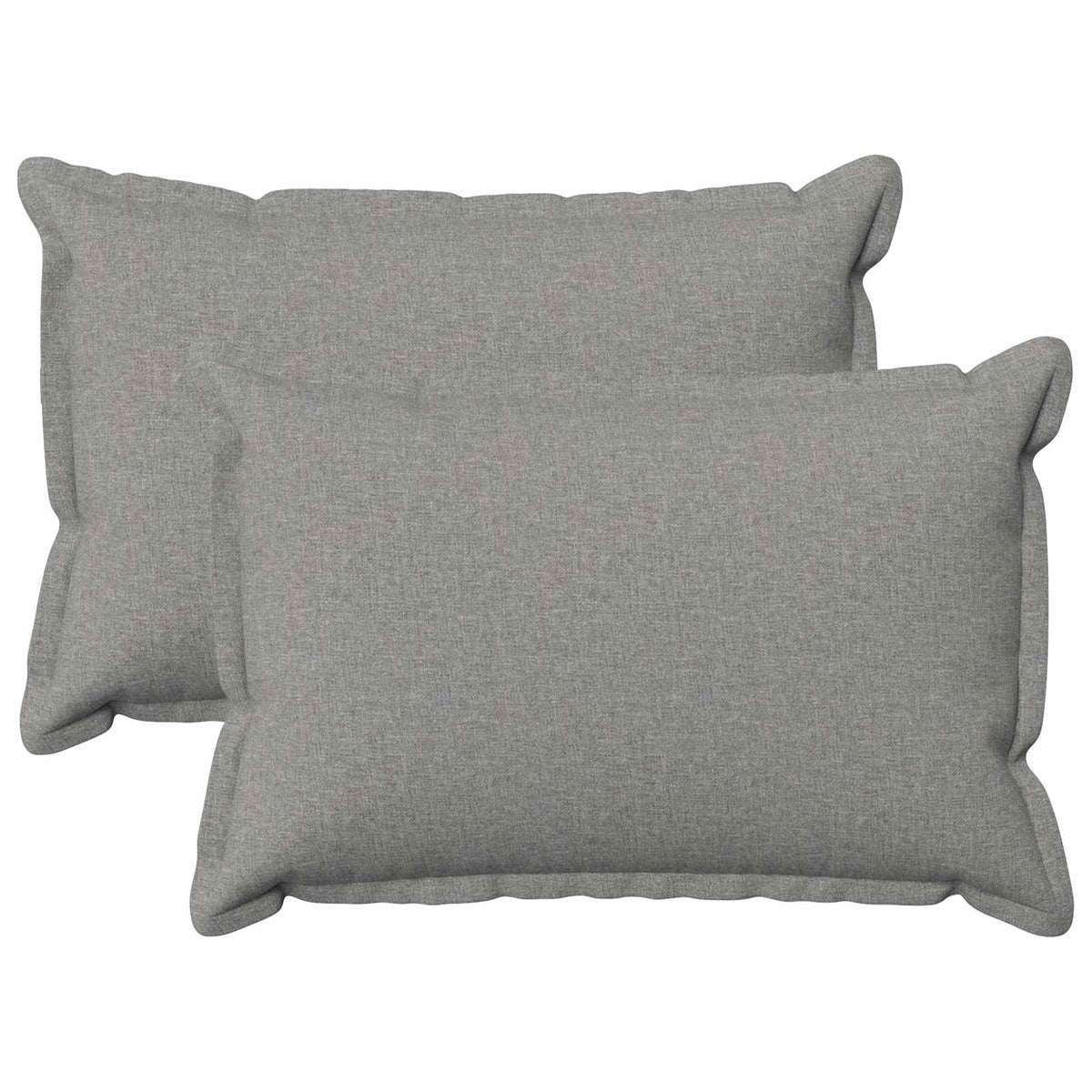 vidaXL Cushion with Pillow HOUTEN 2 pcs Cloud Grey Faux Linen 2