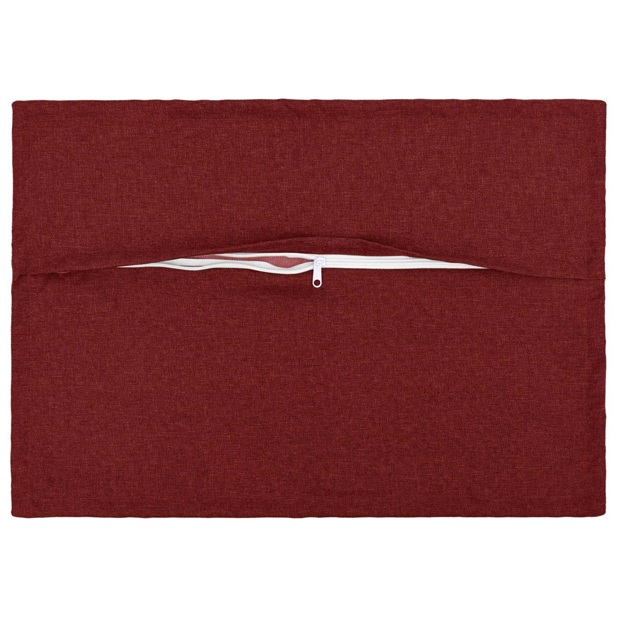 vidaXL Cushion with Pillow HOUTEN 2 pcs Wine Red Faux Linen 4