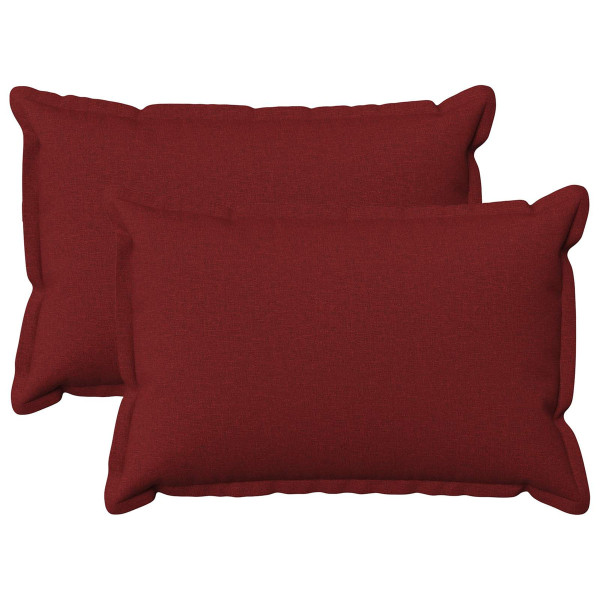 vidaXL Cushion with Pillow HOUTEN 2 pcs Wine Red Faux Linen 2