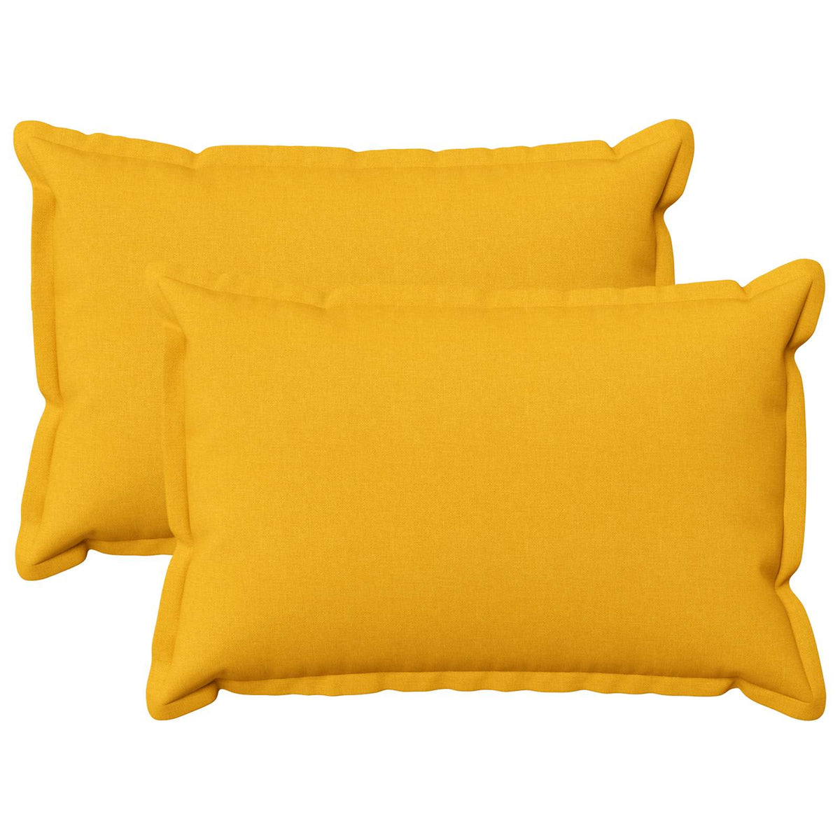 vidaXL Cushion with Pillow HOUTEN 2 pcs Light Yellow Faux Linen 2