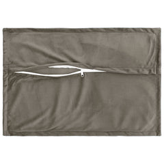 vidaXL Cushion with Pillow HOUTEN 2 pcs Light Grey Velvet 4