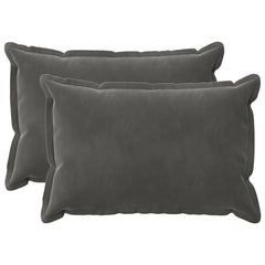 vidaXL Cushion with Pillow HOUTEN 2 pcs Dark Grey Velvet 2