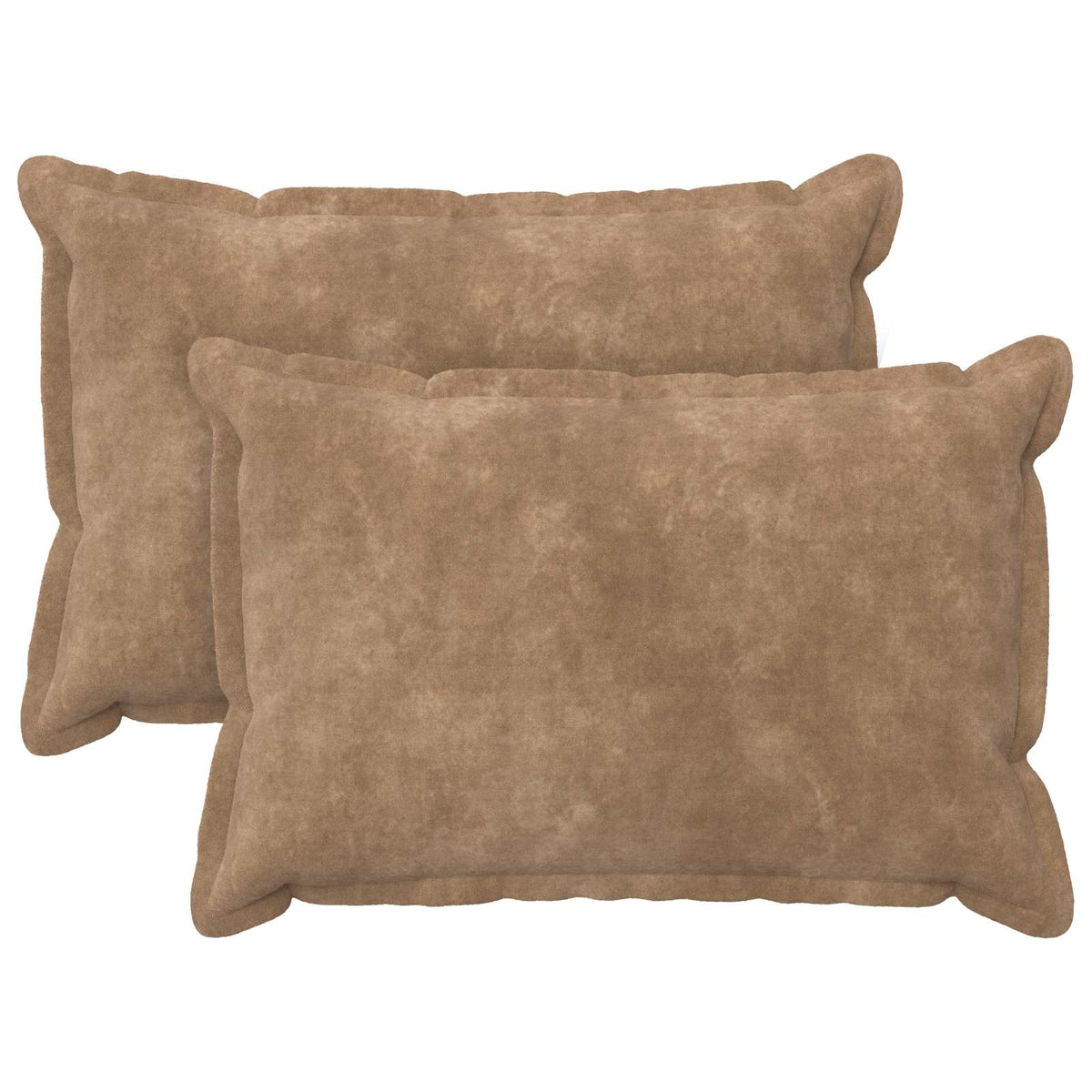 Throw Pillow HOUTEN Taupe Microfiber Fleece