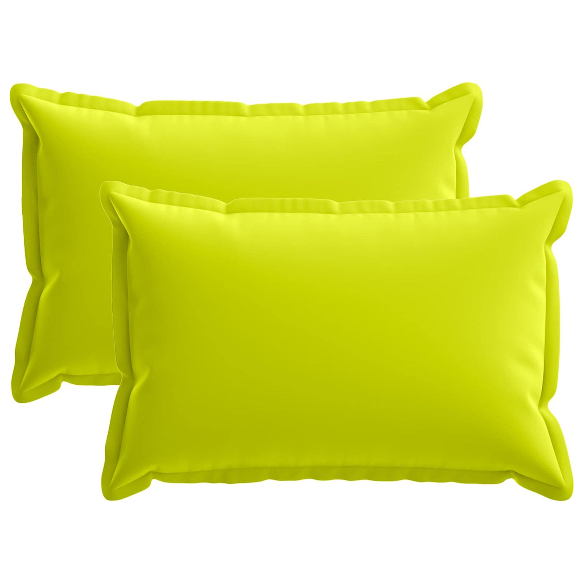 vidaXL Throw Pillow 2 pcs HOUTEN Bright Green 50 x 75 cm Polyester 2