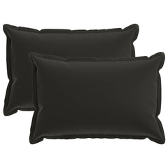 vidaXL Throw Pillow 2 pcs HOUTEN Black 50 x 75 cm Polyester 2
