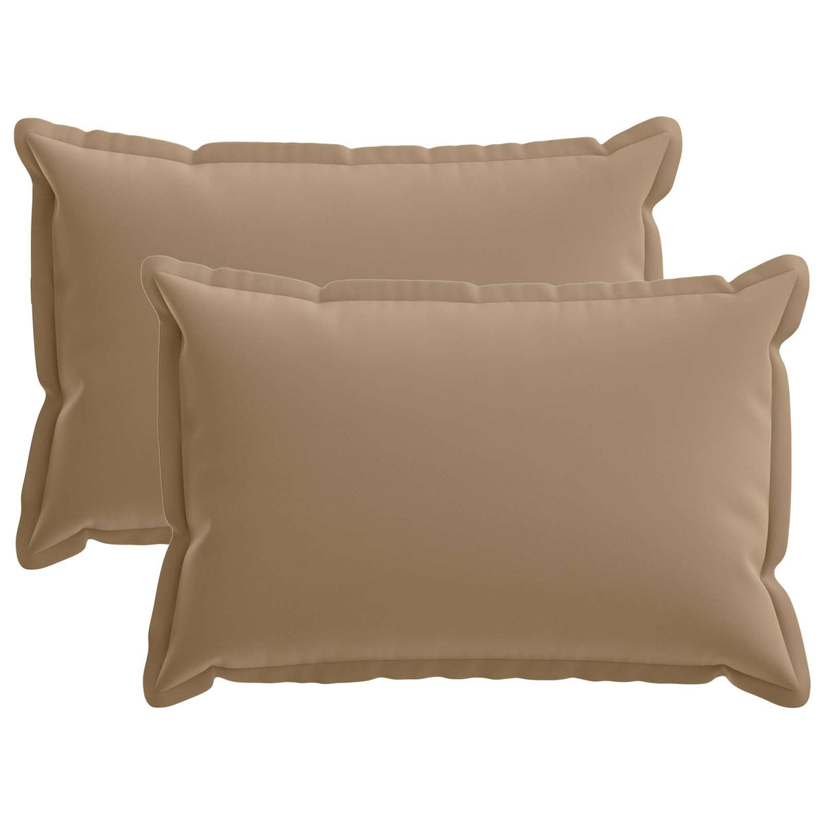 vidaXL Throw Pillow 2 pcs HOUTEN Taupe 50 x 75 cm Polyester 2