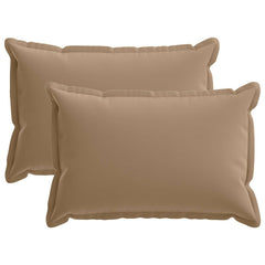 vidaXL Throw Pillow 2 pcs HOUTEN Taupe 50 x 75 cm Polyester 2