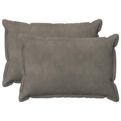 vidaXL Cushion with Pillow HOUTEN 2 pcs Light Grey Velvet 2