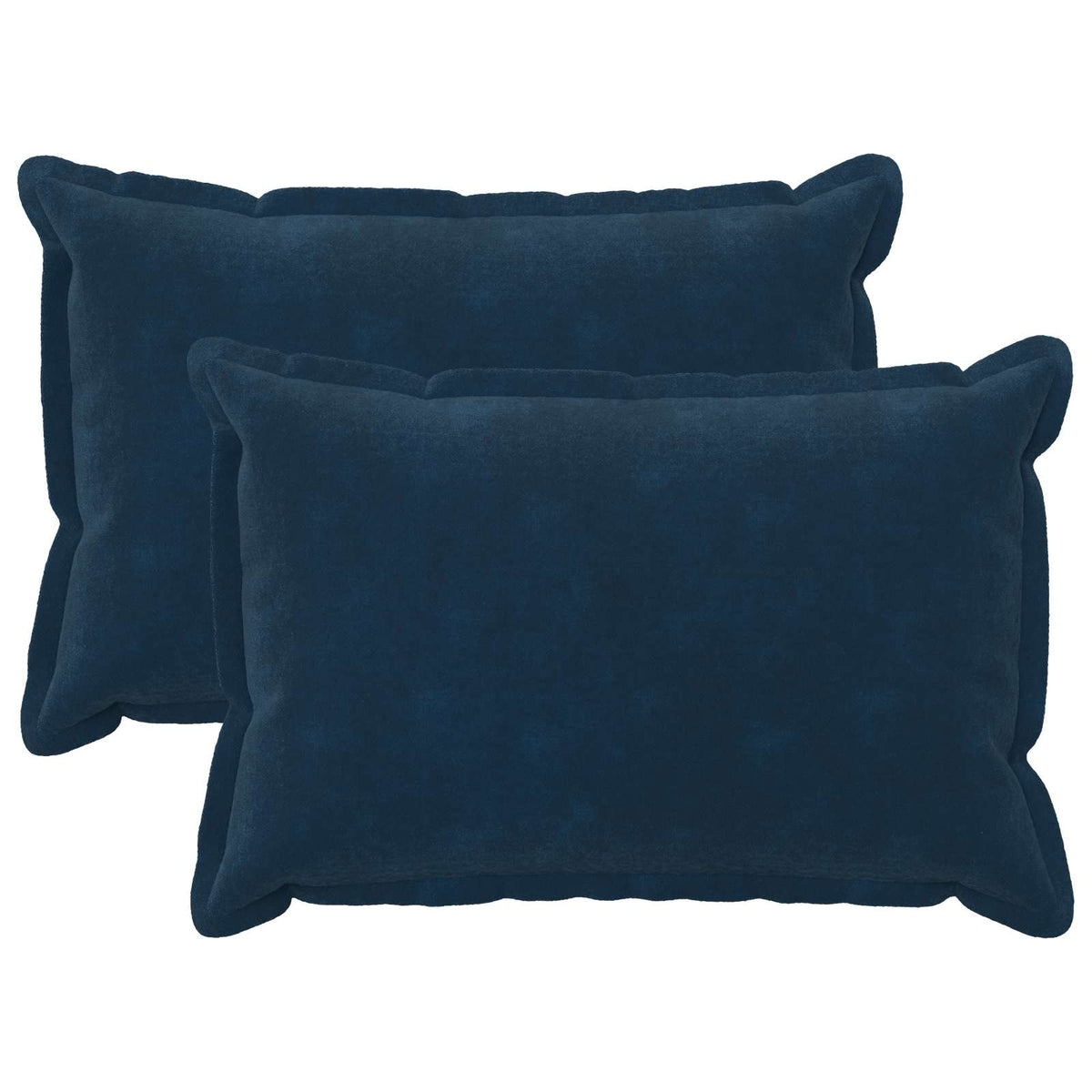 vidaXL Throw Pillow 2 pcs HOUTEN Blue 50 x 80 cm Microfiber Fleece 1