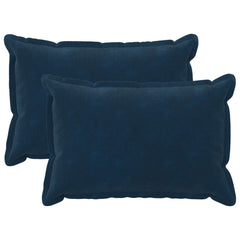 vidaXL Throw Pillow 2 pcs HOUTEN Blue 50 x 80 cm Microfiber Fleece 1