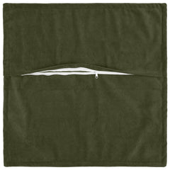 vidaXL Throw Pillow 2 pcs HOUTEN Green 55 x 55 cm Microfiber Fleece 3
