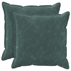 vidaXL Throw Pillow 2 pcs HOUTEN Sea Blue 55 x 55 cm Microfiber Fleece 1
