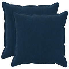 vidaXL Throw Pillow 2 pcs HOUTEN Blue 55 x 55 cm Microfiber Fleece 1