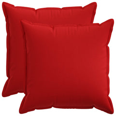 vidaXL Cushion with Pillow HOUTEN 2 pcs Red Faux Linen 2