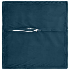 vidaXL Cushion with Pillow HOUTEN 2 pcs Blue Velvet 4